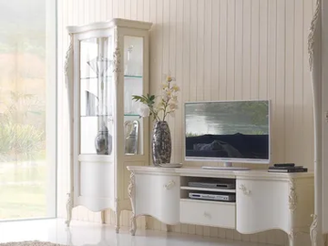 CLASSICO 2114L - Solid wood display cabinet by Guerra Vanni - view 2